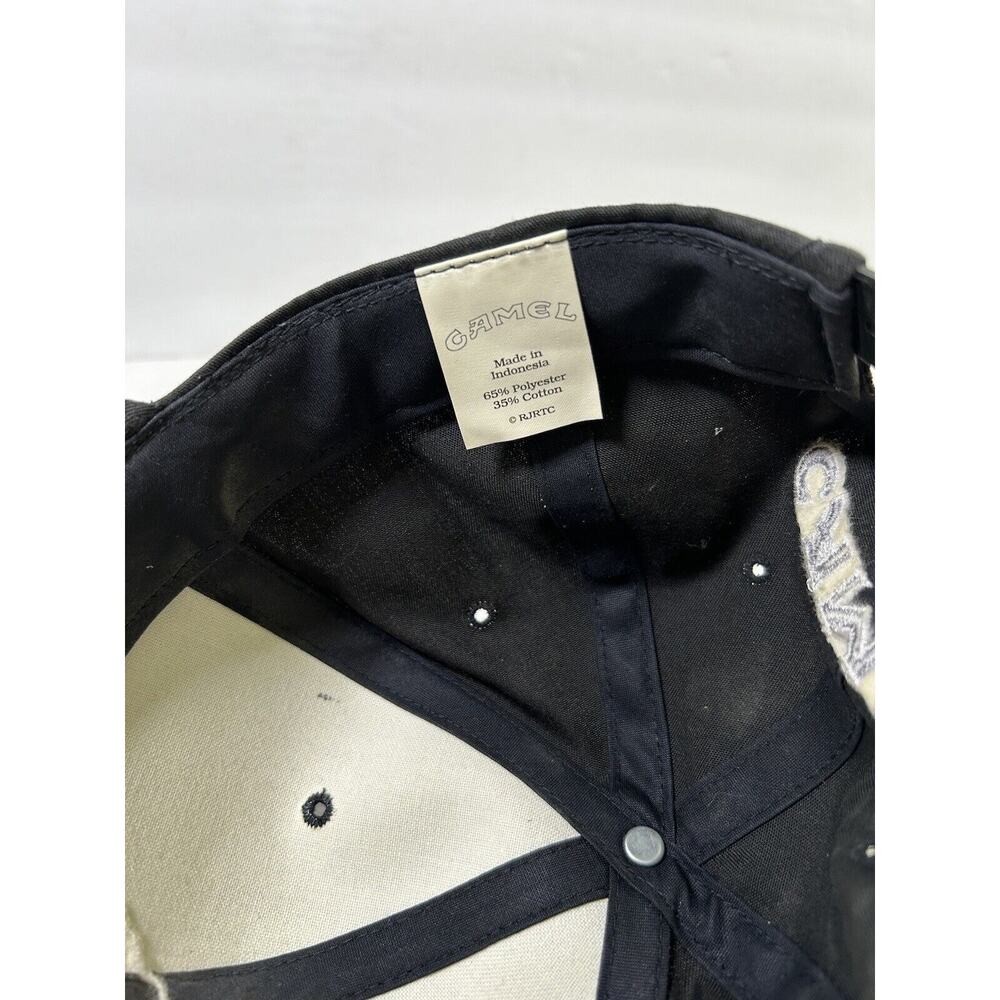 Vintage Camel Cigarettes Hat Black Embroidered Snapback - Picture 8 of 8